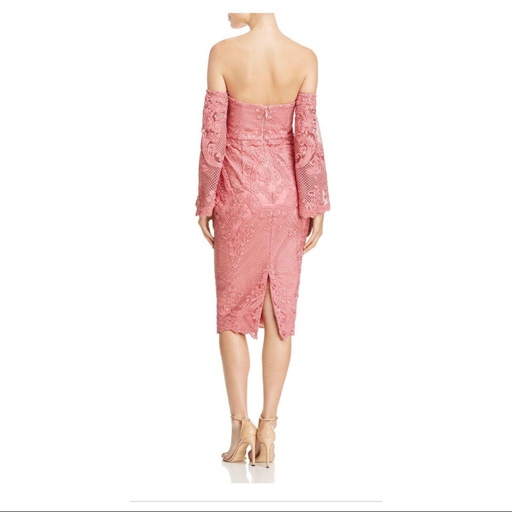 BRAND NEW W/ TICKET Pink Lace Evening dress - Picture 2 of 4